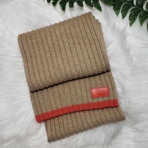 Coach Cashmere Wool Blend Scarf Unisex